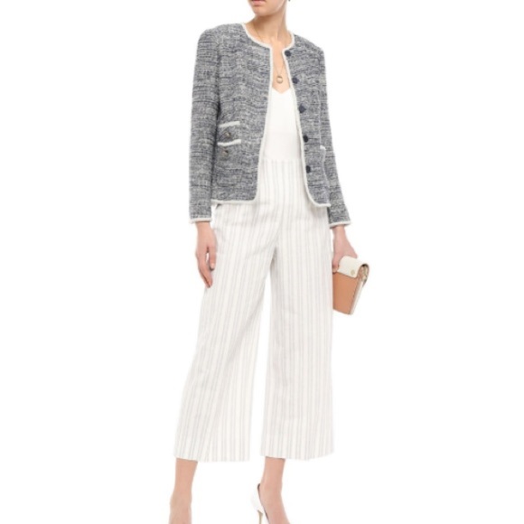 Rebecca Taylor linen stripe top and pants set - Picture 5 of 8